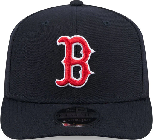 New Era Adjustable Hat OSFA / Navy Adult Boston Red Sox New Era Navy Replica Team Logo 9SEVENTY Stretch-Snapback Hat - Men's