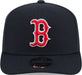 New Era Adjustable Hat OSFA / Navy Adult Boston Red Sox New Era Navy Replica Team Logo 9SEVENTY Stretch-Snapback Hat - Men's