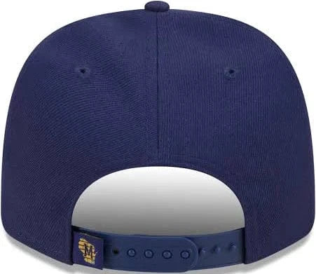 New Era Adjustable Hat OSFA / Navy Adult Milwaukee Brewers New Era Navy Replica Team Logo 9SEVENTY Stretch-Snapback Hat - Men's