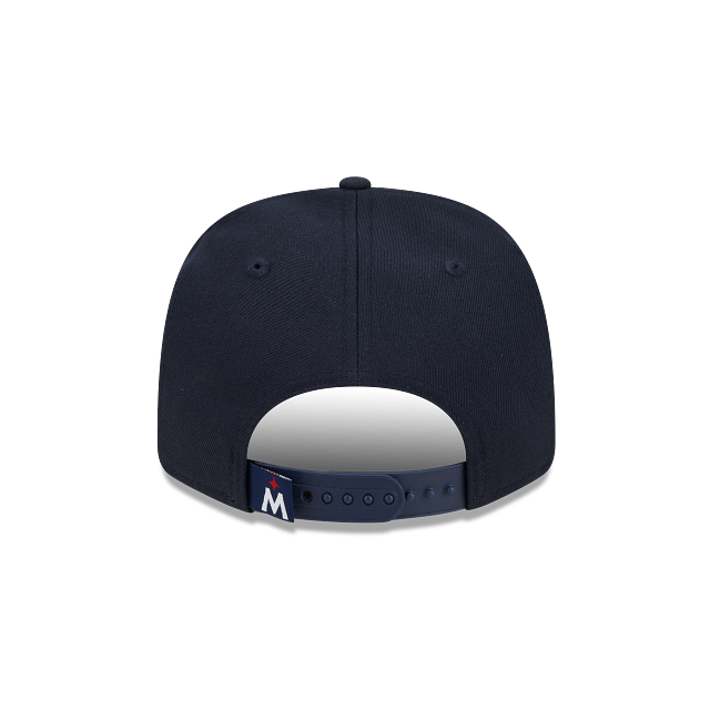 New Era Adjustable Hat OSFA / Navy Adult Minnesota Twins New Era Navy Basic 9SEVENTY Stretch-Snapback Hat - Men's