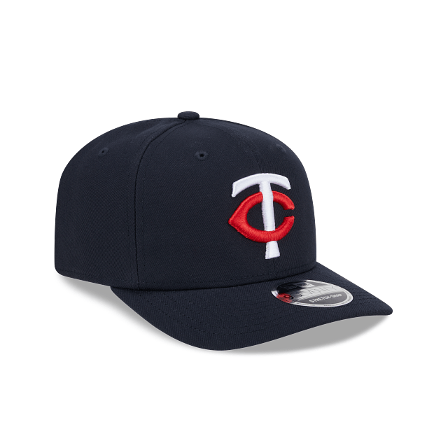 New Era Adjustable Hat OSFA / Navy Adult Minnesota Twins New Era Navy Basic 9SEVENTY Stretch-Snapback Hat - Men's