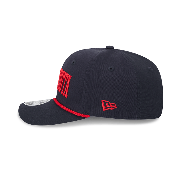 New Era Adjustable Hat OSFA / Navy Adult Minnesota Twins New Era Navy Cotton Wordmark Roper 9SEVENTY Stretch-Snapback Hat - Men's