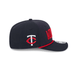 New Era Adjustable Hat OSFA / Navy Adult Minnesota Twins New Era Navy Cotton Wordmark Roper 9SEVENTY Stretch-Snapback Hat - Men's