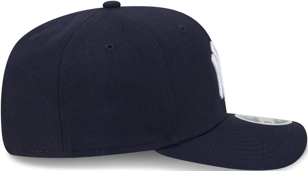 New Era Adjustable Hat OSFA / Navy Adult New York Yankees New Era Navy Replica Team Logo 9SEVENTY Stretch-Snapback Hat - Men's