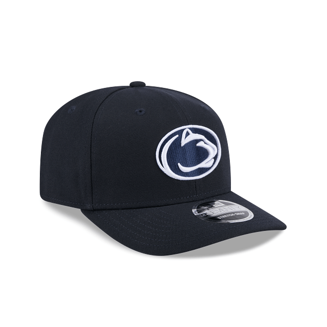 New Era Adjustable Hat OSFA / Navy Adult Penn State Nittany Lions New Era Navy Replica Team Logo 9SEVENTY Stretch-Snapback Hat - Men's