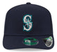 New Era Adjustable Hat OSFA / Navy Adult Seattle Mariners New Era Navy Replica Team Logo 9SEVENTY Stretch-Snapback Hat - Men's