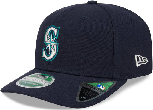 New Era Adjustable Hat OSFA / Navy Adult Seattle Mariners New Era Navy Replica Team Logo 9SEVENTY Stretch-Snapback Hat - Men's