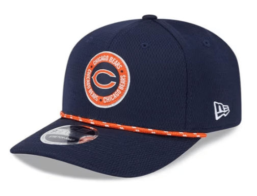 New Era Adjustable Hat OSFA / Navy Chicago Bears New Era Navy "C" 2024 Sideline Roper 9SEVENTY Stretch-Snapback Hat