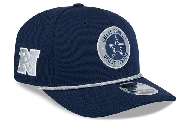 New Era Adjustable Hat OSFA / Navy Dallas Cowboys New Era Navy 2024 Sideline Roper 9SEVENTY Stretch-Snapback Hat