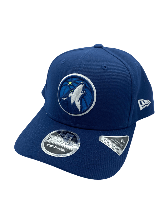 New Era Adjustable Hat OSFA / Navy Minnesota Timberwolves New Era Navy Basic 9SEVENTY Stretch-Snapback Hat