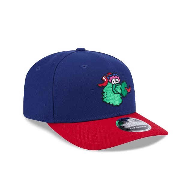 New Era Adjustable Hat OSFA / Navy/Red Adult Philadelphia Phillies Mascot New Era Navy/Red Replica Team Logo 9SEVENTY Stretch-Snapback Hat - Men's