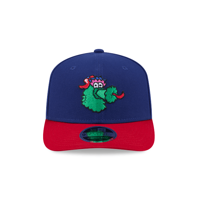 New Era Adjustable Hat OSFA / Navy/Red Adult Philadelphia Phillies Mascot New Era Navy/Red Replica Team Logo 9SEVENTY Stretch-Snapback Hat - Men's