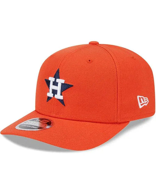 New Era Adjustable Hat OSFA / Orange Adult Houston Astros New Era Orange Replica Team Logo 9SEVENTY Stretch-Snapback Hat - Men's
