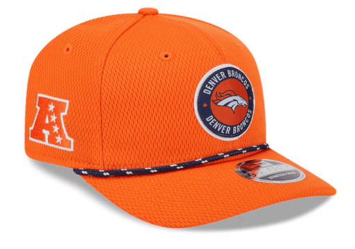 New Era Adjustable Hat OSFA / Orange Denver Broncos New Era Orange 2024 Sideline Roper 9SEVENTY Stretch-Snapback Hat