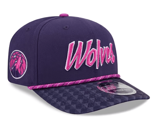 New Era Adjustable Hat OSFA / Purple Adult Minnesota Timberwolves New Era Purple 2025-26 City Edition 9SEVENTY Stretch-Snapback Hat - Men's