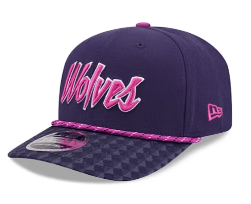 New Era Adjustable Hat OSFA / Purple Adult Minnesota Timberwolves New Era Purple 2025-26 City Edition 9SEVENTY Stretch-Snapback Hat - Men's