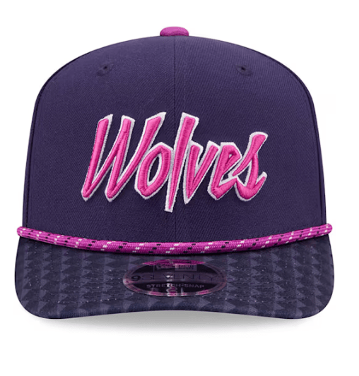 New Era Adjustable Hat OSFA / Purple Adult Minnesota Timberwolves New Era Purple 2025-26 City Edition 9SEVENTY Stretch-Snapback Hat - Men's