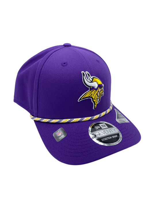 New Era Adjustable Hat OSFA / Purple Adult Minnesota Vikings New Era Purple Multi Roper 9SEVENTY Stretch-Snapback Hat - Men's