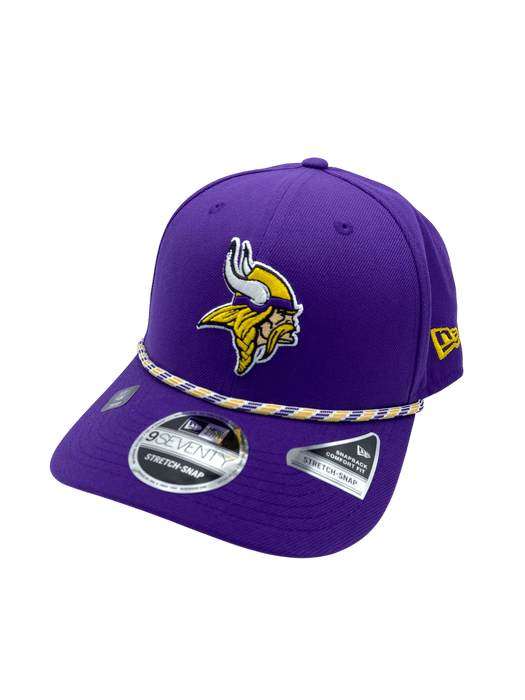 New Era Adjustable Hat OSFA / Purple Adult Minnesota Vikings New Era Purple Multi Roper 9SEVENTY Stretch-Snapback Hat - Men's