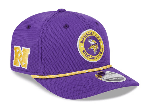 New Era Adjustable Hat OSFA / Purple Minnesota Vikings New Era Purple 2024 Sideline Roper 9SEVENTY Stretch-Snapback Hat