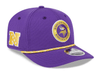 New Era Adjustable Hat OSFA / Purple Minnesota Vikings New Era Purple 2024 Sideline Roper 9SEVENTY Stretch-Snapback Hat