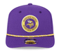 New Era Adjustable Hat OSFA / Purple Minnesota Vikings New Era Purple 2024 Sideline Roper 9SEVENTY Stretch-Snapback Hat