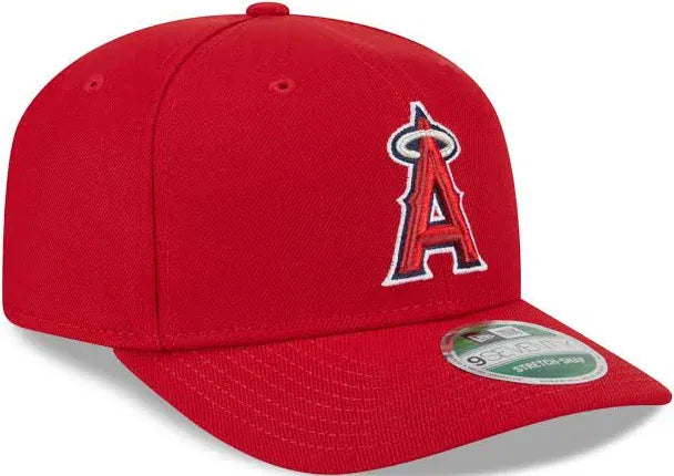New Era Adjustable Hat OSFA / Red Adult Los Angeles Angels New Era Red Replica Team Logo 9SEVENTY Stretch-Snapback Hat - Men's