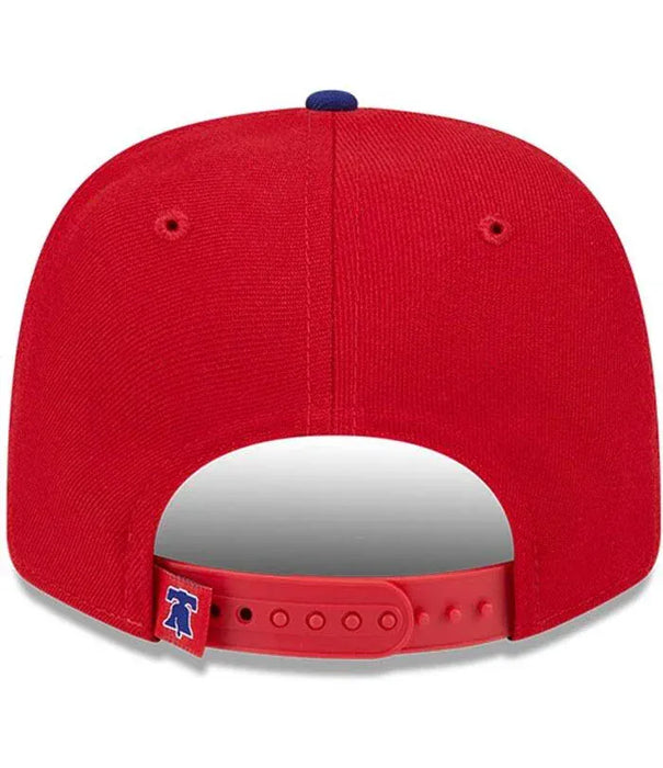 New Era Adjustable Hat OSFA / Red Adult Philadelphia Phillies New Era Red Replica Team Logo 9SEVENTY Stretch-Snapback Hat - Men's