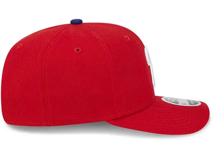New Era Adjustable Hat OSFA / Red Adult Philadelphia Phillies New Era Red Replica Team Logo 9SEVENTY Stretch-Snapback Hat - Men's