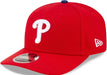 New Era Adjustable Hat OSFA / Red Adult Philadelphia Phillies New Era Red Replica Team Logo 9SEVENTY Stretch-Snapback Hat - Men's