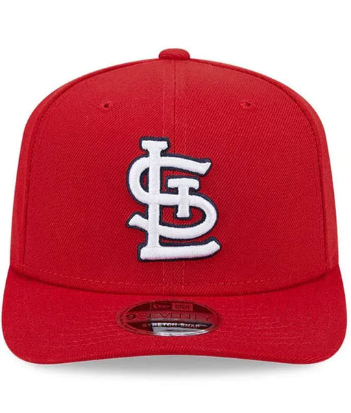 New Era Adjustable Hat OSFA / Red Adult St. Louis Cardinals New Era Red Replica Team Logo 9SEVENTY Stretch-Snapback Hat - Men's