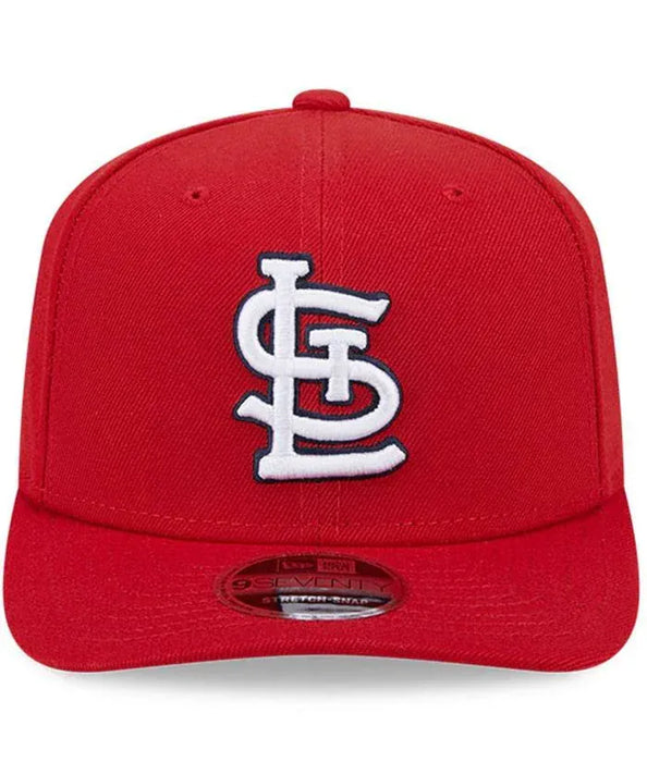 New Era Adjustable Hat OSFA / Red Adult St. Louis Cardinals New Era Red Replica Team Logo 9SEVENTY Stretch-Snapback Hat - Men's