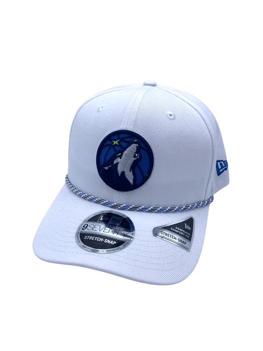 Adult Minnesota Timberwolves New Era White Multi Roper 9SEVENTY Stretch-Snapback Hat - Men's