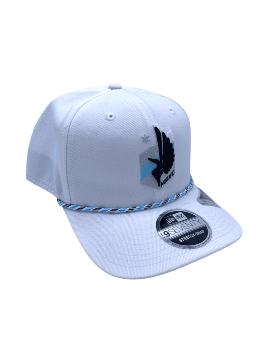 Adult Minnesota United FC New Era White Multi Roper 9SEVENTY Stretch-Snapback Hat - Men's