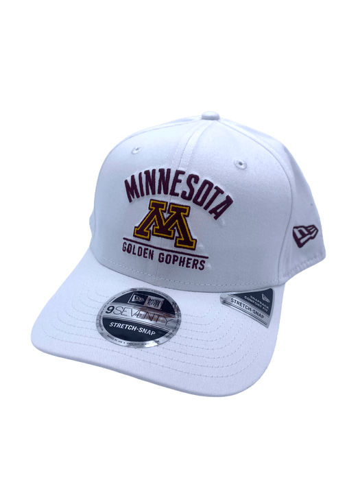 New Era Adjustable Hat OSFA / White Minnesota Golden Gophers New Era White 9SEVENTY Stretch-Snapback Hat