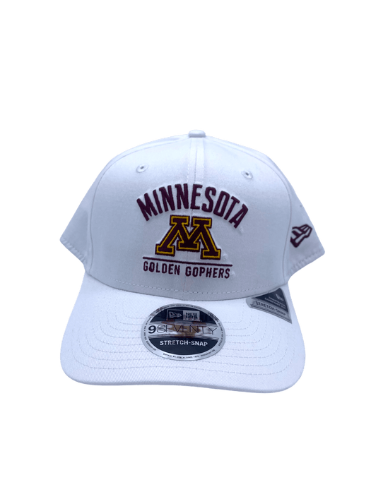 New Era Adjustable Hat OSFA / White Minnesota Golden Gophers New Era White 9SEVENTY Stretch-Snapback Hat