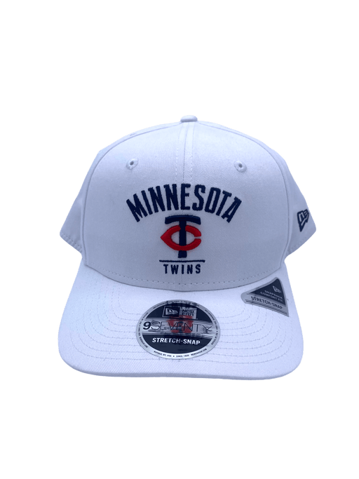 New Era Adjustable Hat OSFA / White Minnesota Twins New Era White 9SEVENTY Stretch-Snapback Hat