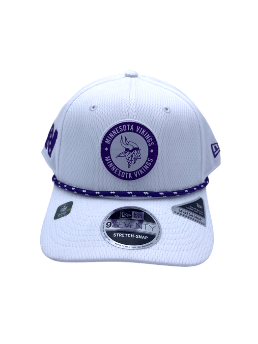 New Era Adjustable Hat OSFA / White Minnesota Vikings New Era White 2024 Winter Warrior Sideline Roper 9SEVENTY Stretch-Snapback Hat