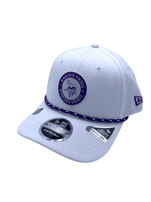 New Era Adjustable Hat OSFA / White Minnesota Vikings New Era White 2024 Winter Warrior Sideline Roper 9SEVENTY Stretch-Snapback Hat