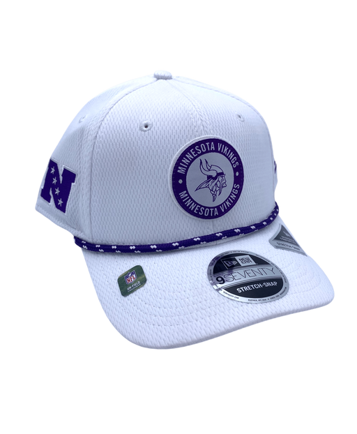 New Era Adjustable Hat OSFA / White Minnesota Vikings New Era White 2024 Winter Warrior Sideline Roper 9SEVENTY Stretch-Snapback Hat