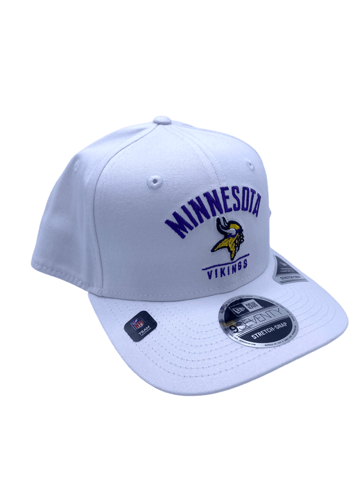 New Era Adjustable Hat OSFA / White Minnesota Vikings New Era White 9SEVENTY Stretch-Snapback Hat