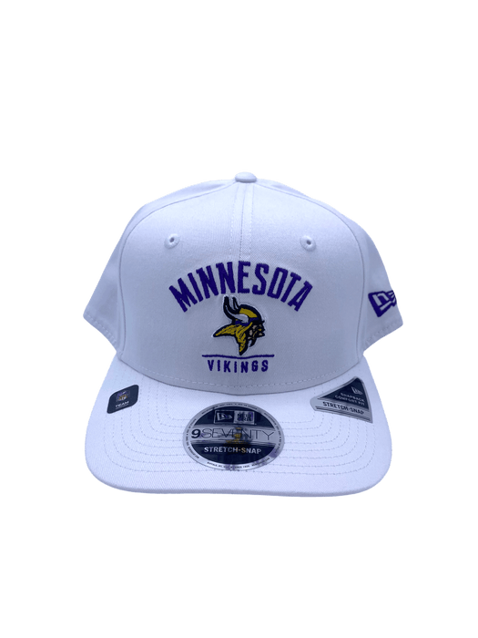 New Era Adjustable Hat OSFA / White Minnesota Vikings New Era White 9SEVENTY Stretch-Snapback Hat