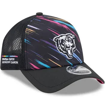 New Era Adjustable Hat OSFM / Black Adult Chicago Bears New Era Black 2026 NFL Crucial Catch 9SEVENTY Adjustable Hat - Men's