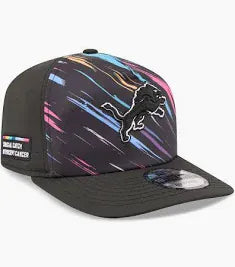 New Era Adjustable Hat OSFM / Black Adult Detroit Lions New Era Black 2026 NFL Crucial Catch 9SEVENTY Adjustable Hat - Men's