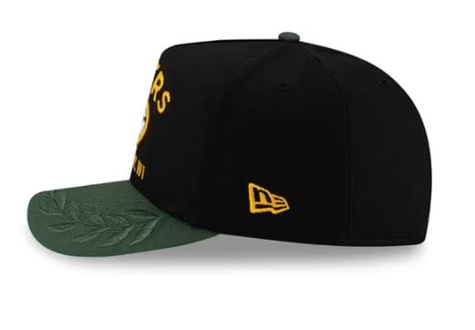 Adult Green Bay Packers New Era Black 2025 NFL Draft 9FIFTY A-Frame Adjustable Snapback Hat - Men's