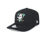 New Era Adjustable Hat OSFM / Black Anaheim Ducks New Era Black A-Frame 9FIFTY Adjustable Snapback Hat