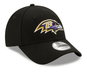 New Era Adjustable Hat OSFM / Black Baltimore Ravens New Era Black The League Logo 9FORTY Adjustable Hat