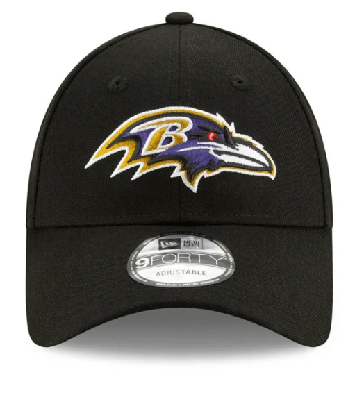 New Era Adjustable Hat OSFM / Black Baltimore Ravens New Era Black The League Logo 9FORTY Adjustable Hat