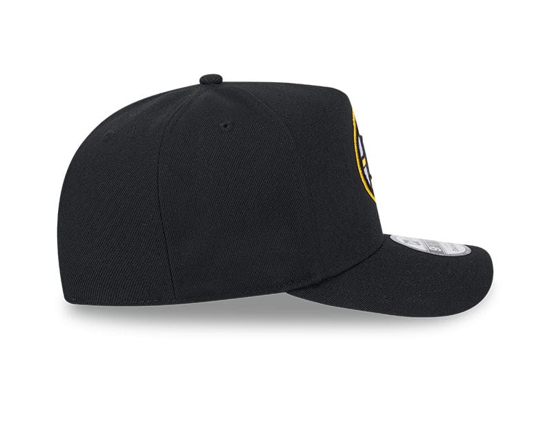 New Era Adjustable Hat OSFM / Black Boston Bruins New Era Black A-Frame 9FIFTY Adjustable Snapback Hat