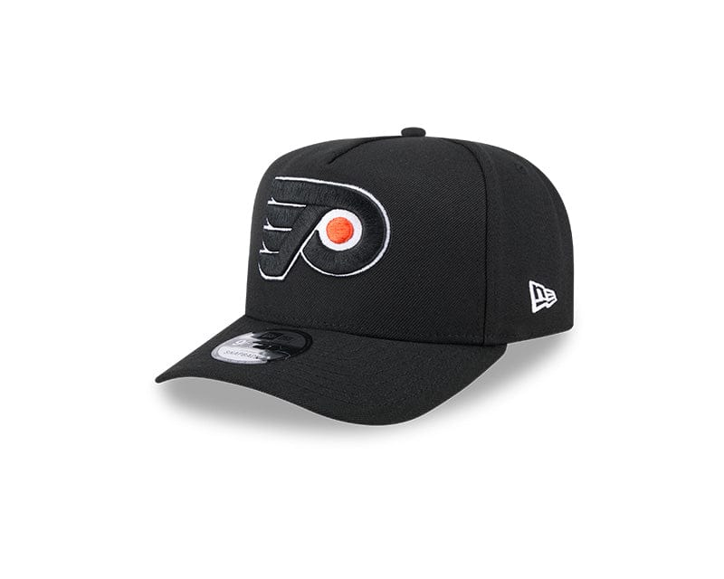 Adult Philadelphia Flyers New Era Black A Frame 9FIFTY Adjustable Snap